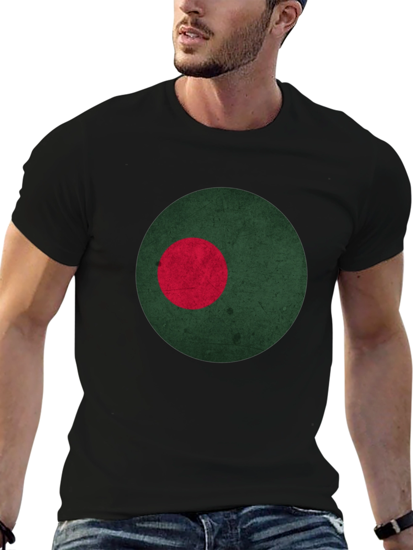 Bangladesh Flag Inspired Graphic Tee