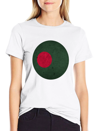 Bangladesh Flag Inspired Graphic Tee
