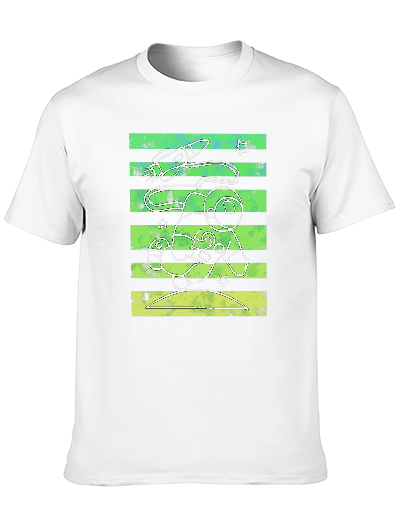Astronaut Graphic Print Crew Neck T-Shirt