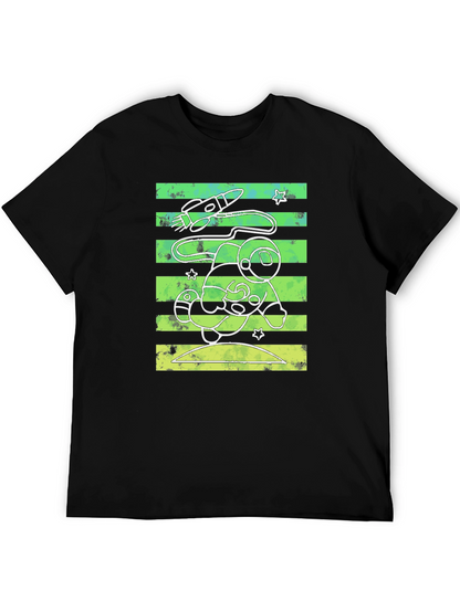 Astronaut Graphic Print Crew Neck T-Shirt
