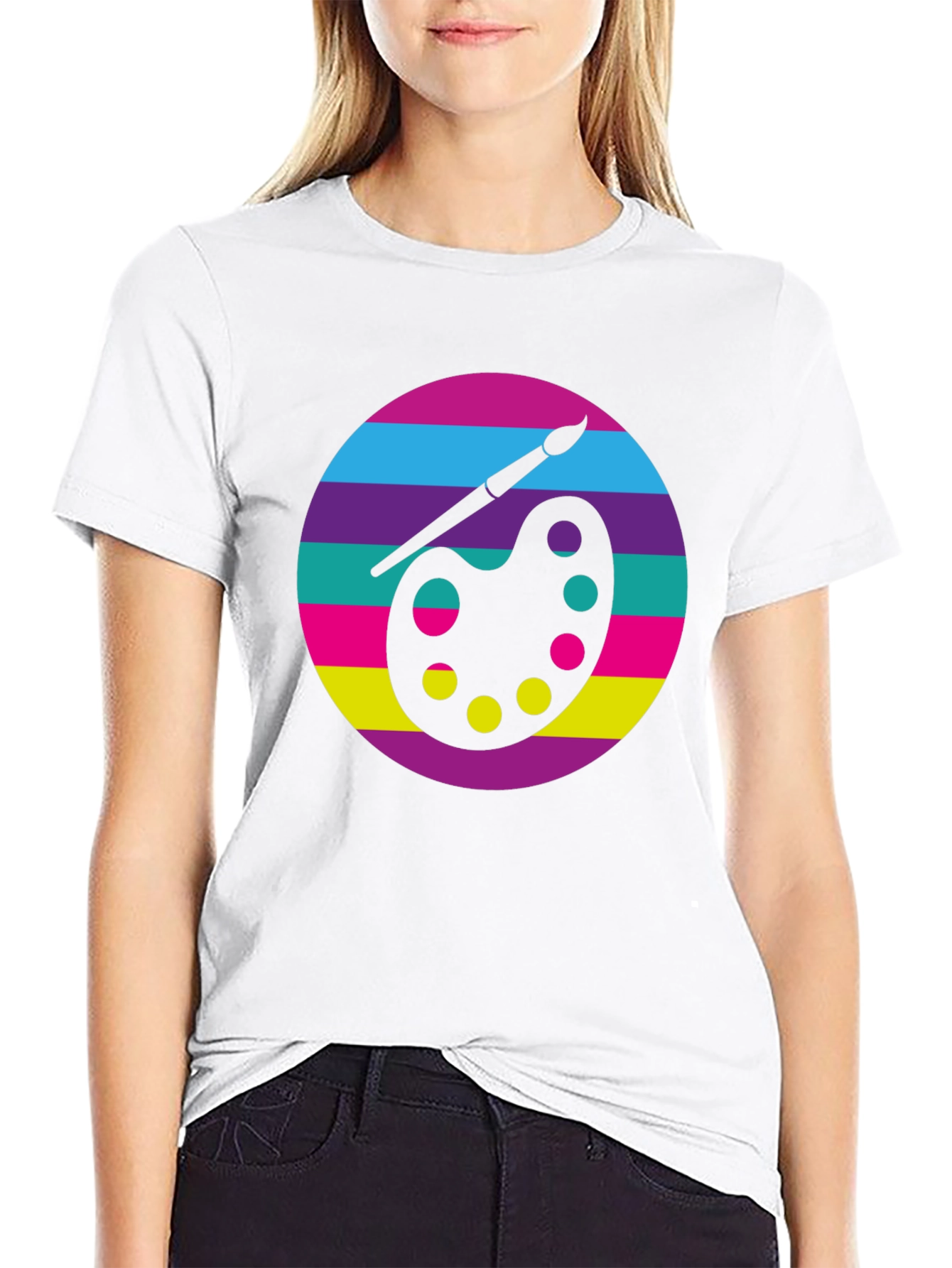 Artist Palette Graphic T-Shirt - Art Lover Tee