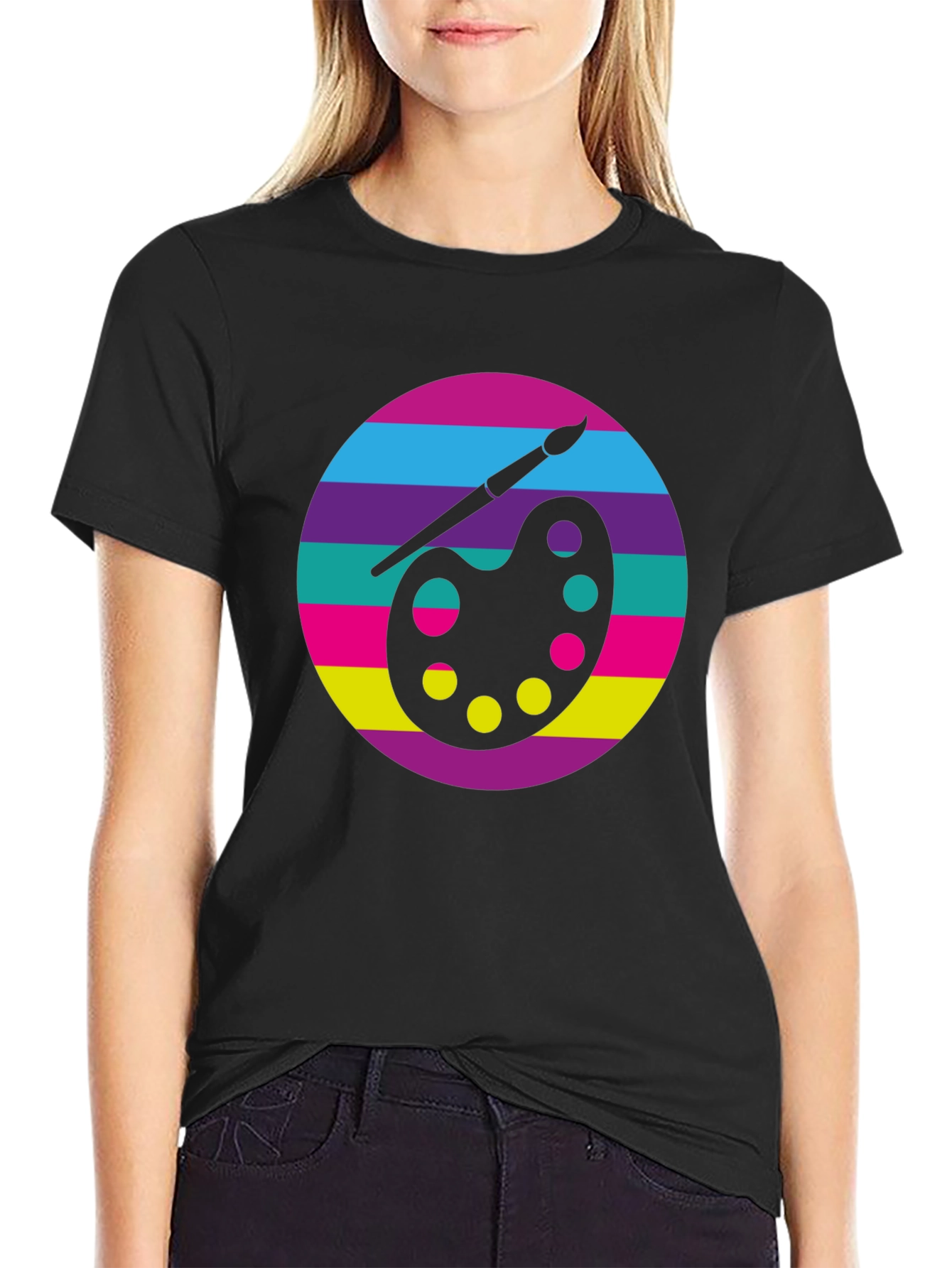Artist Palette Graphic T-Shirt - Art Lover Tee