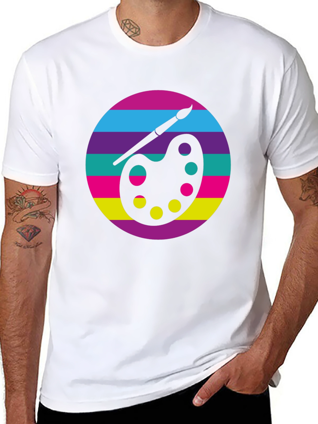 Artist Palette Graphic T-Shirt - Art Lover Tee