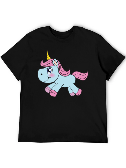 Unicorn Graphic Black T-Shirt