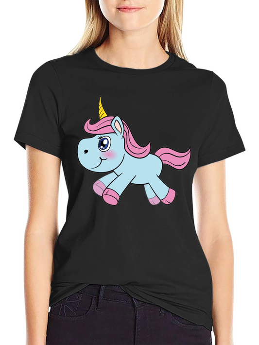 Unicorn Graphic Black T-Shirt