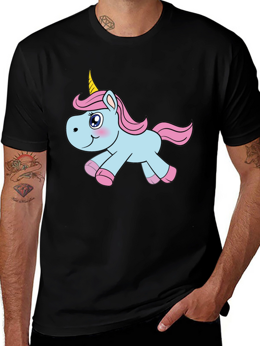 Unicorn Graphic Black T-Shirt