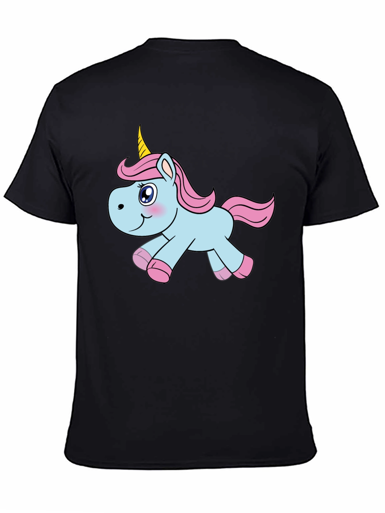 Unicorn Graphic Black T-Shirt