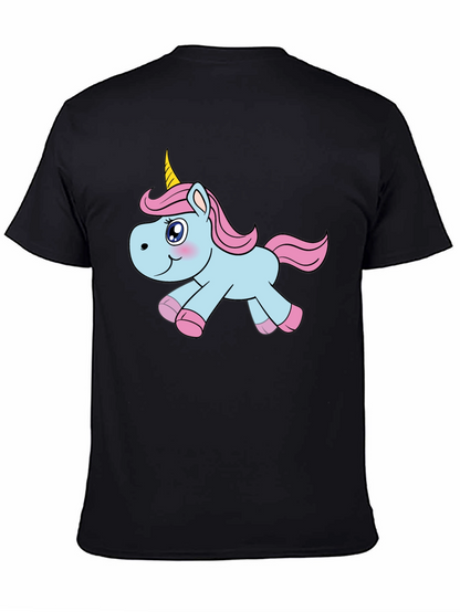 Unicorn Graphic Black T-Shirt