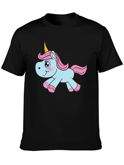 Unicorn Graphic Black T-Shirt