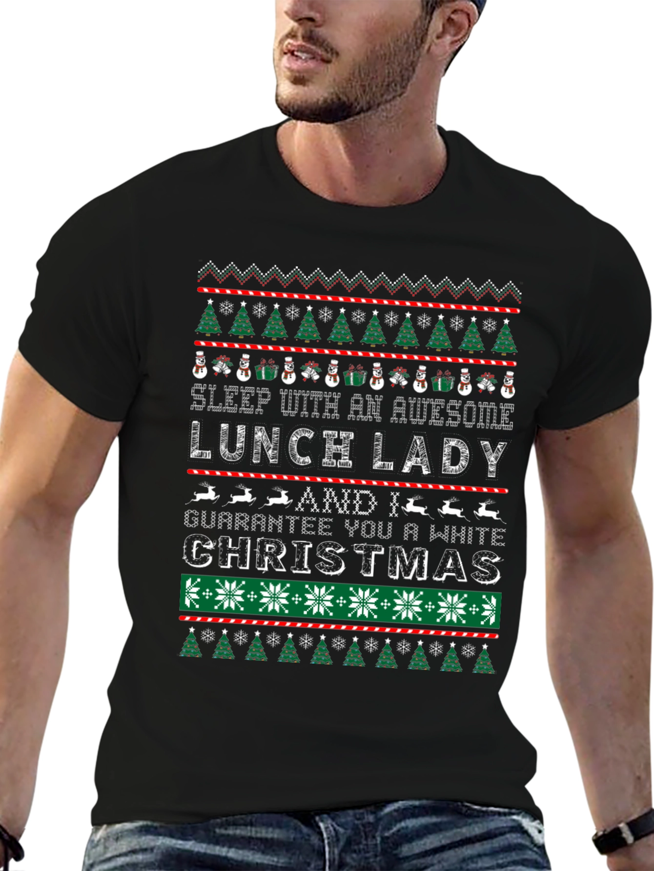 Awesome Lunch Lady Christmas T-Shirt