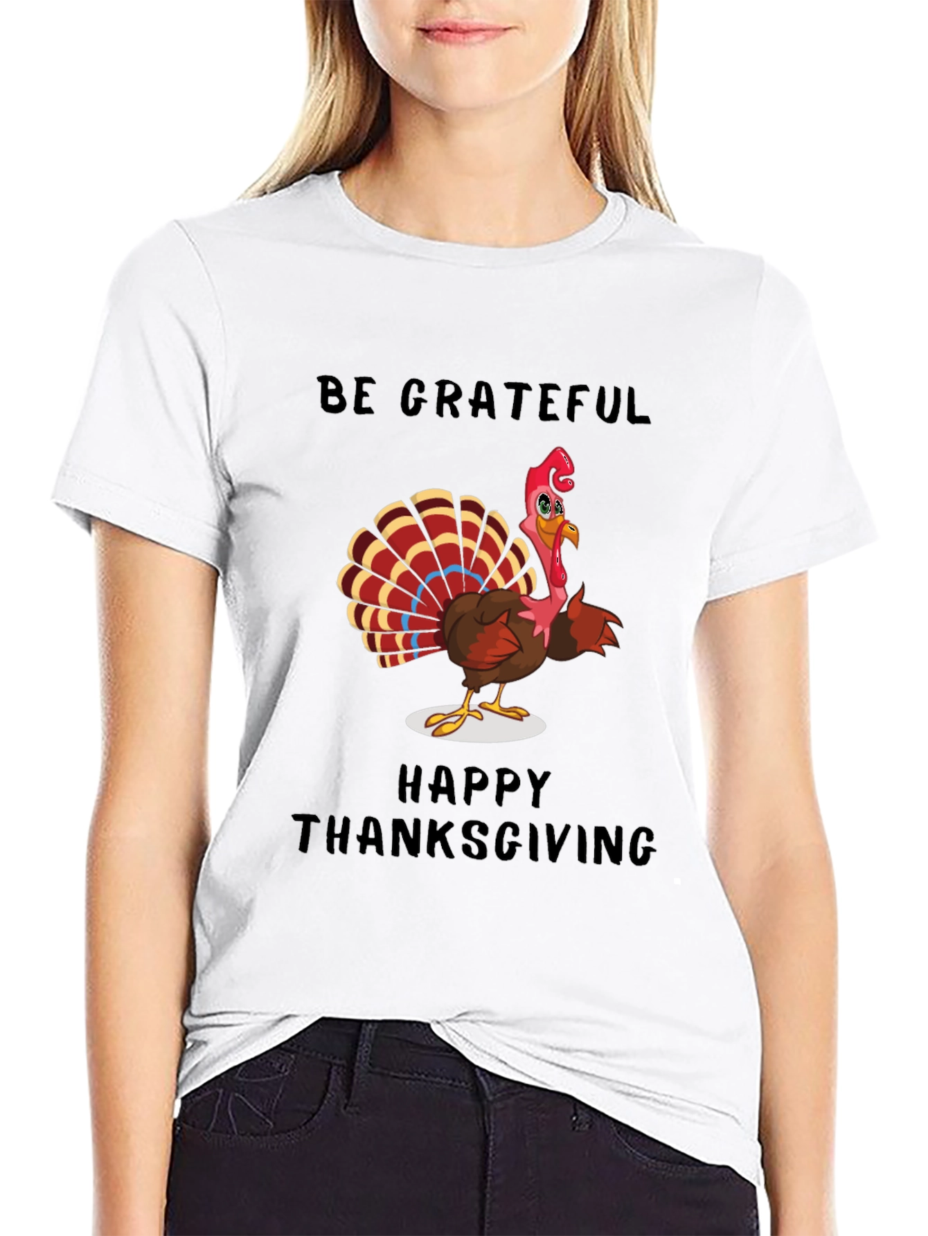 Thanksgiving Turkey Graphic T-Shirt