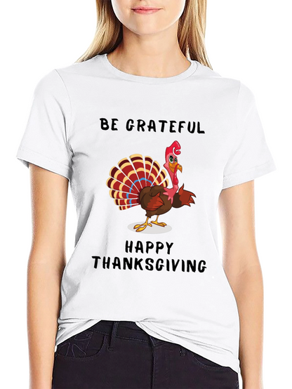 Thanksgiving Turkey Graphic T-Shirt