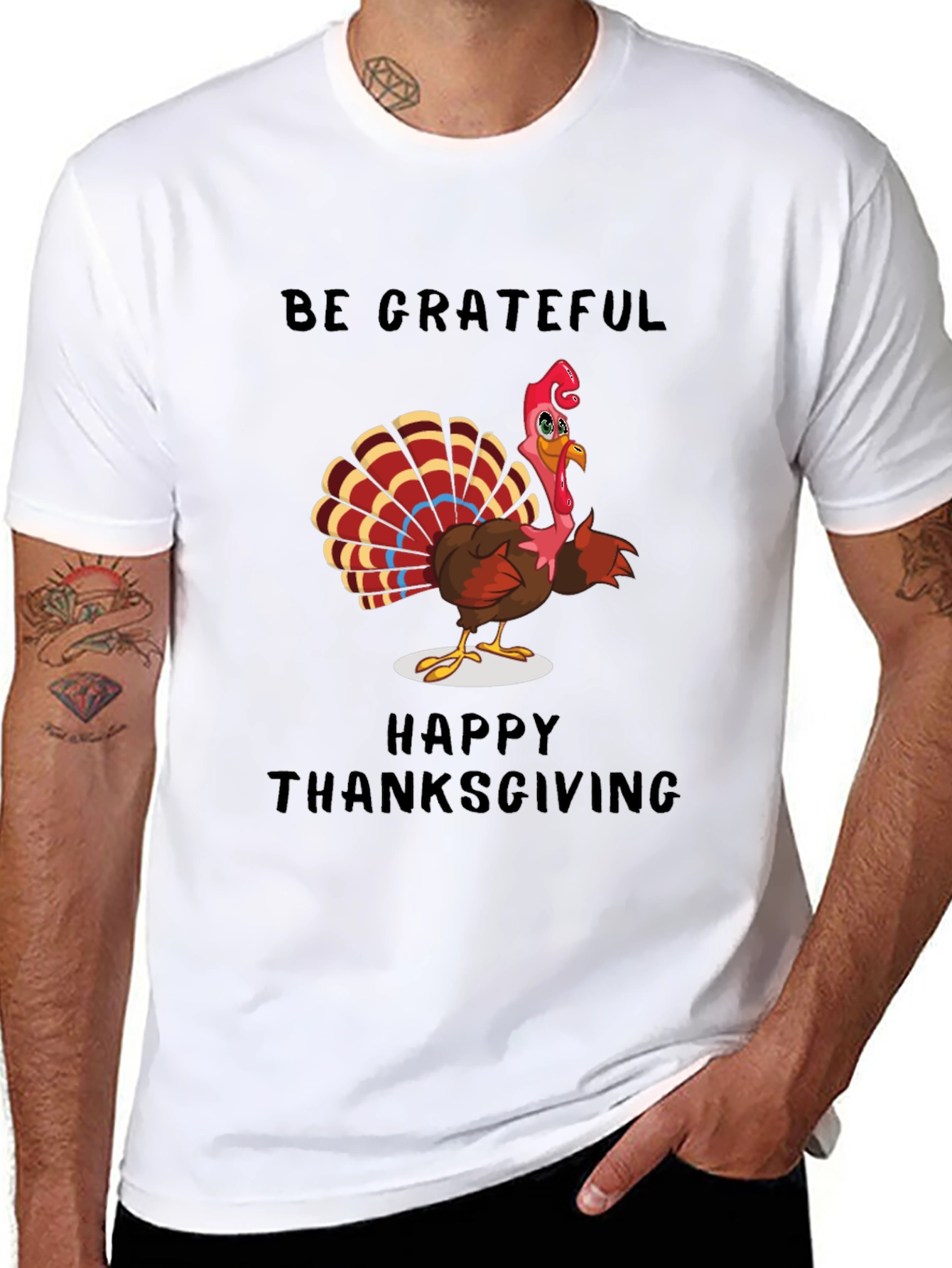 Thanksgiving Turkey Graphic T-Shirt