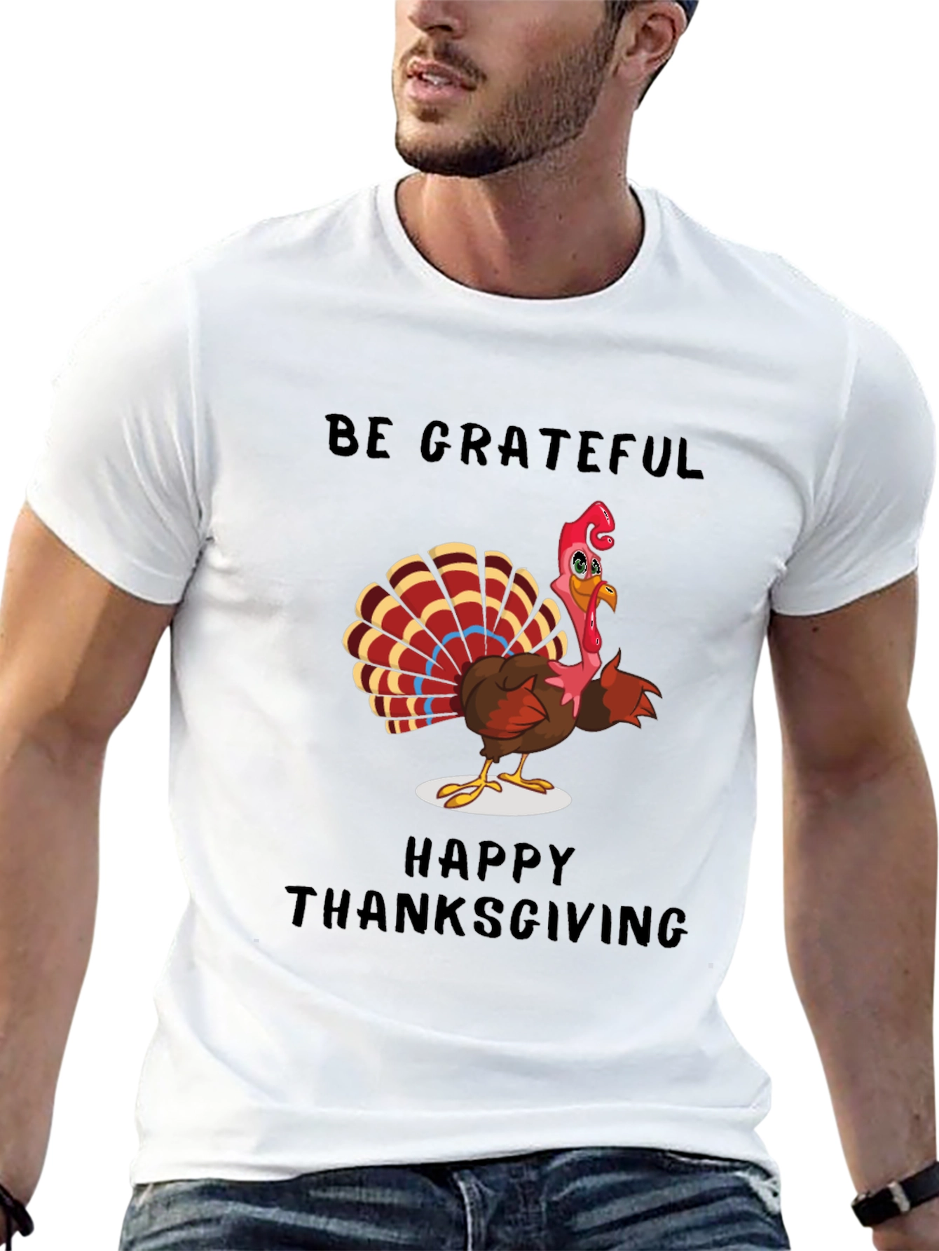 Thanksgiving Turkey Graphic T-Shirt