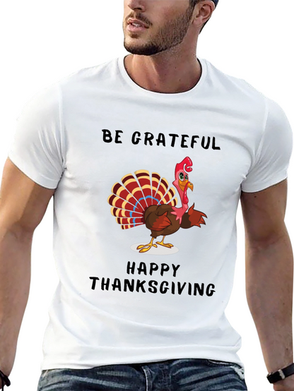 Thanksgiving Turkey Graphic T-Shirt