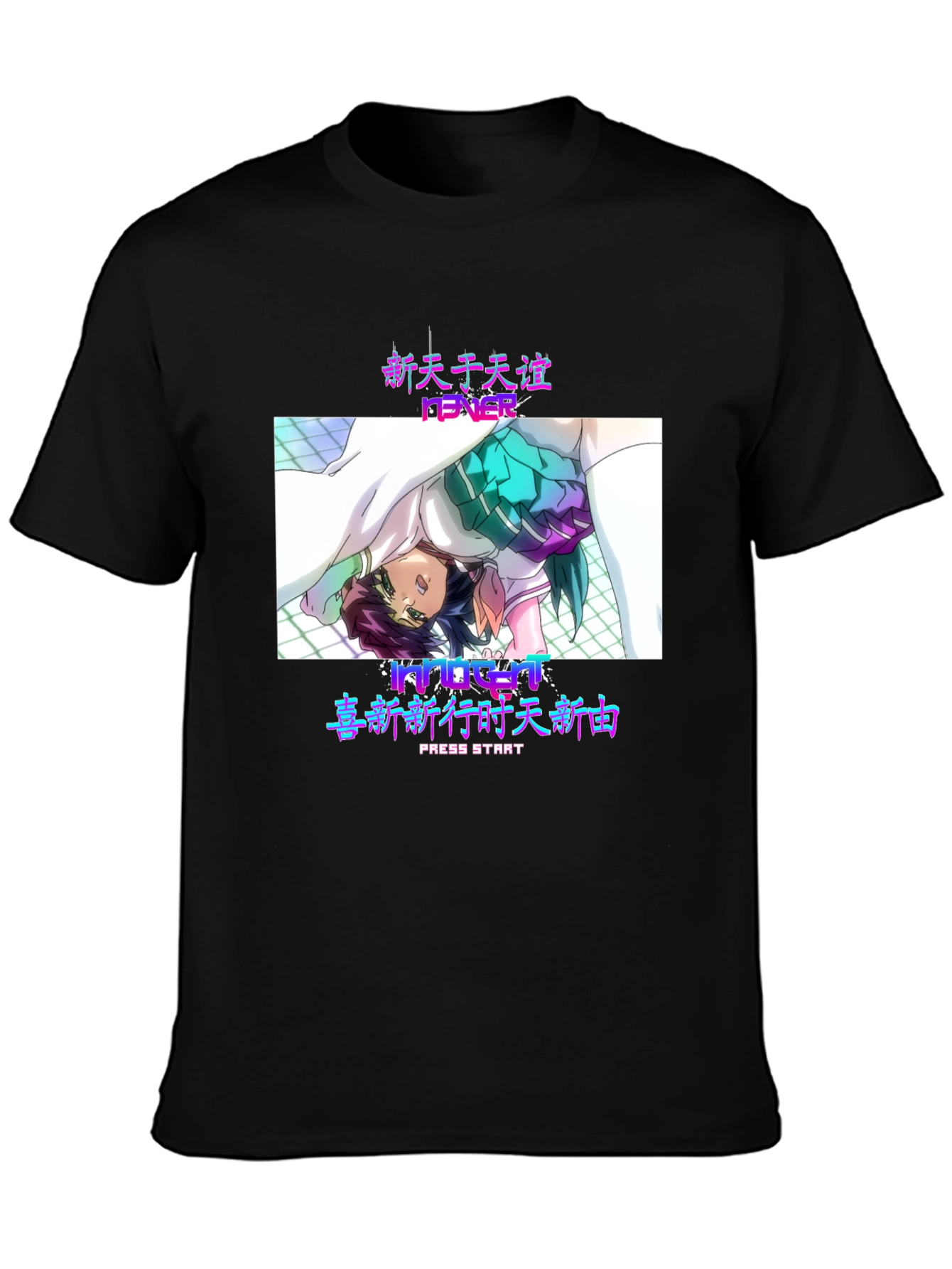Anime Fever Black T-Shirt