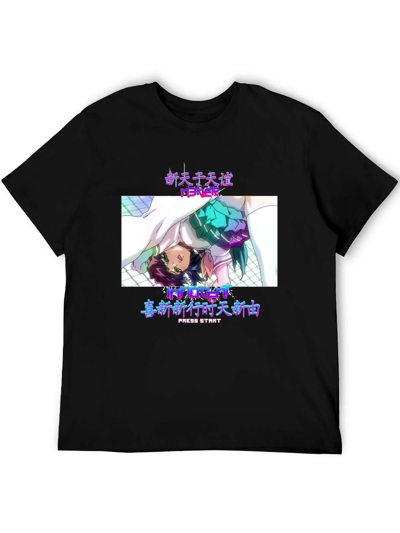 Anime Fever Black T-Shirt