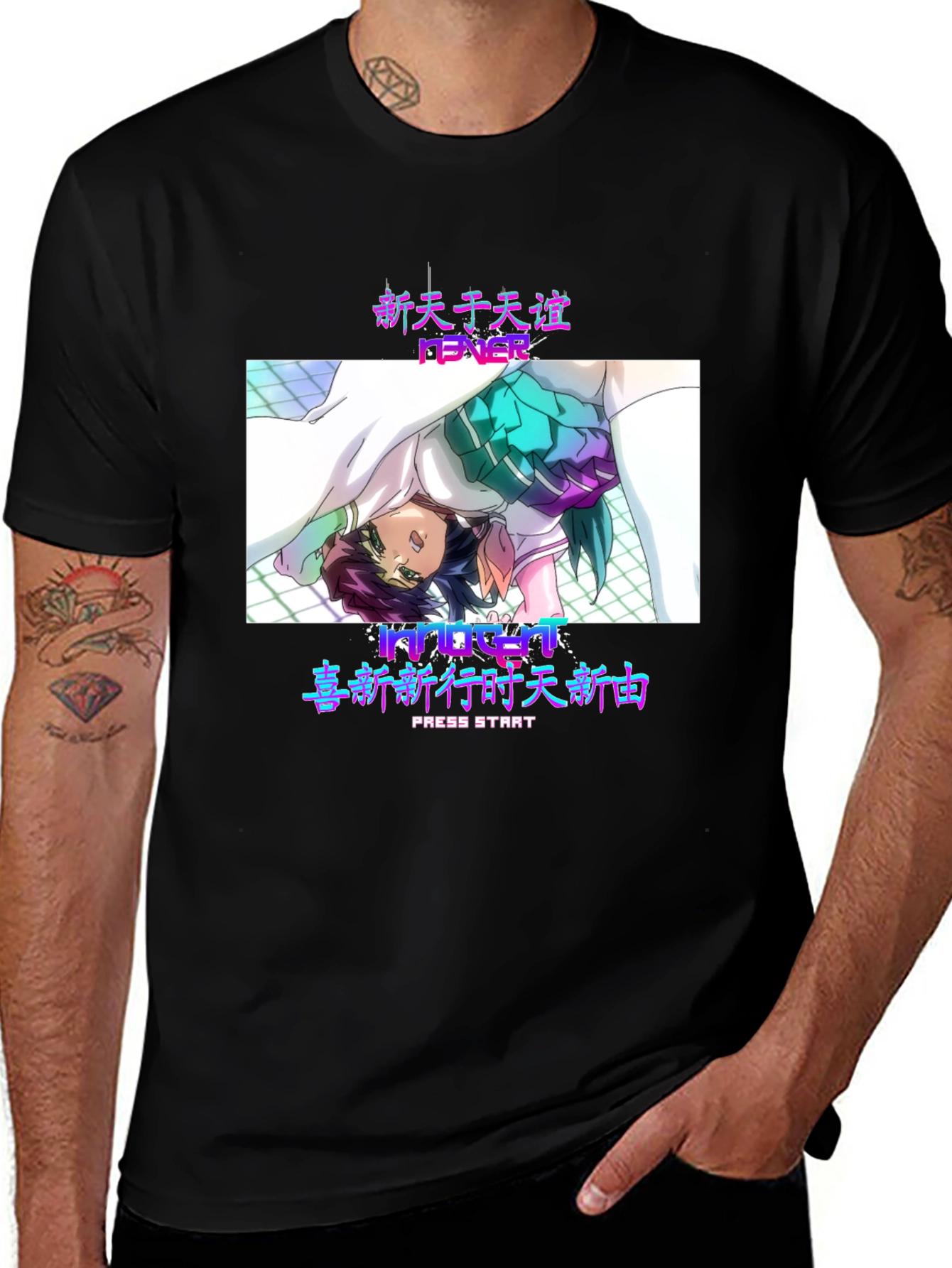 Anime Fever Black T-Shirt