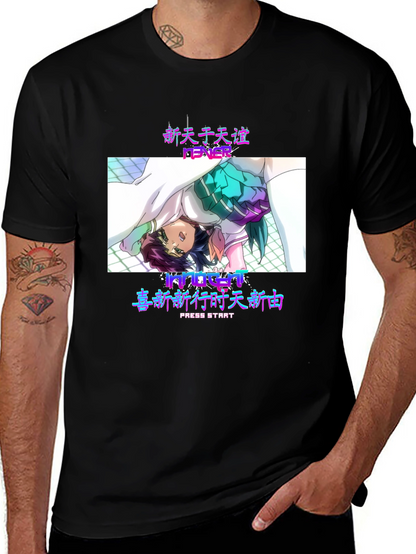 Anime Fever Black T-Shirt