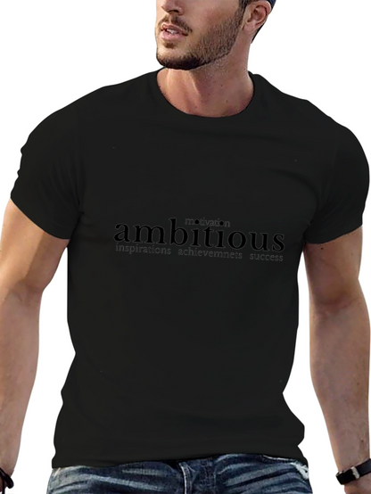 Ambitious Motivation Black T-Shirt