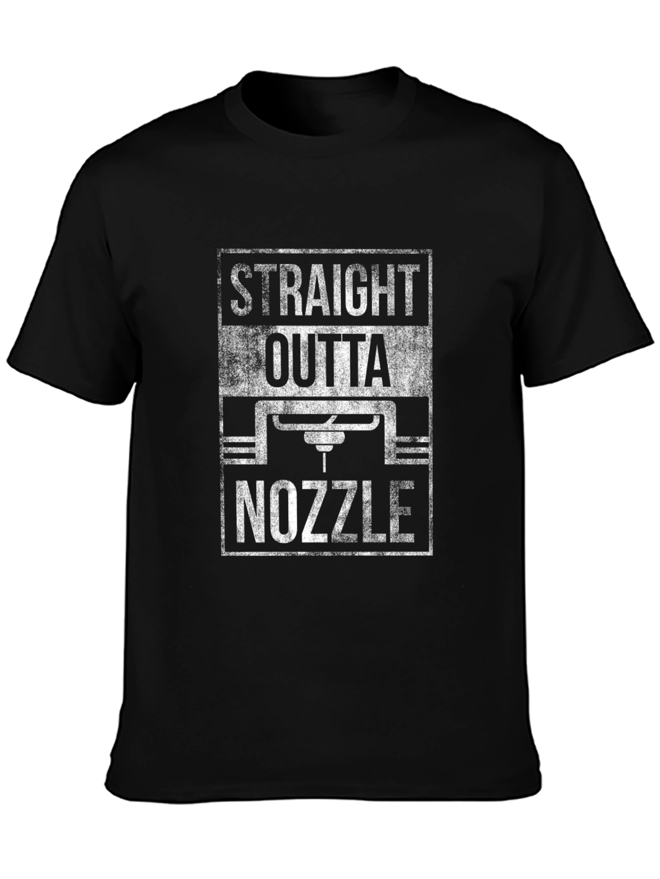 Straight Outta Nozzle T-Shirt - 3D Printing Fan Apparel