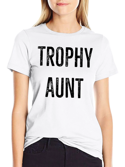 Trophy Aunt Graphic T-Shirt - Black