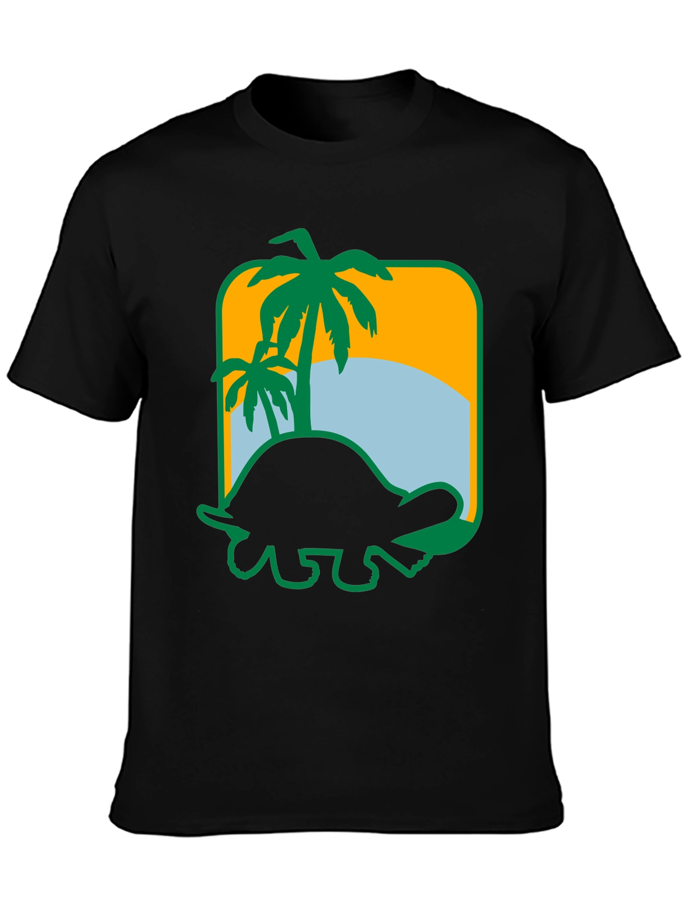 Tropical Turtle Graphic Tee - Beach Vibes