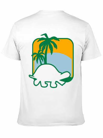 Tropical Turtle Graphic Tee - Beach Vibes