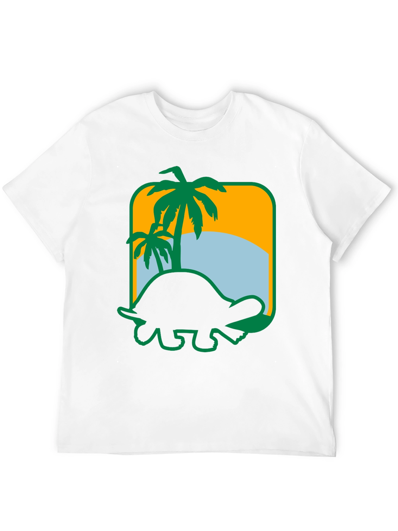 Tropical Turtle Graphic Tee - Beach Vibes
