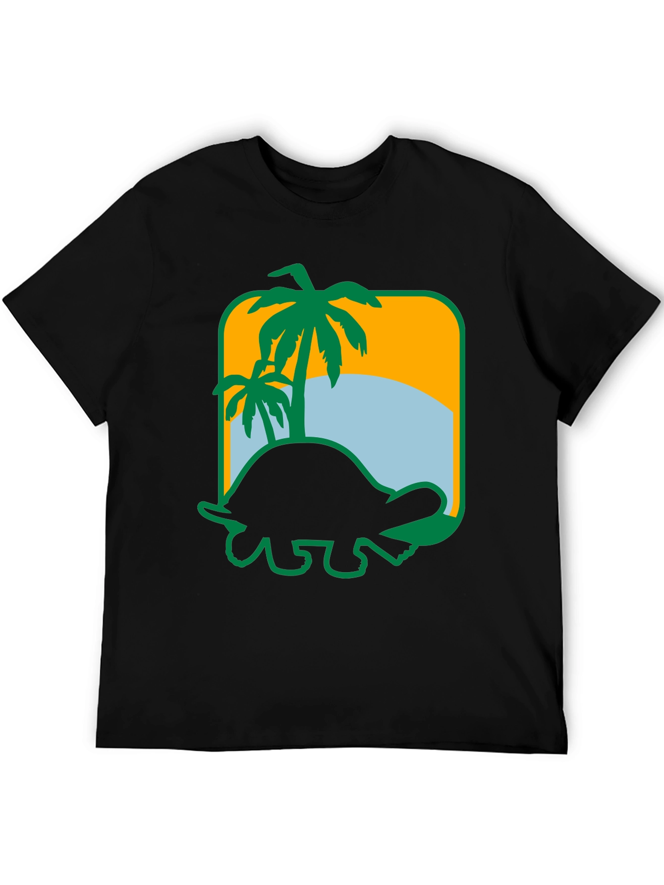 Tropical Turtle Graphic Tee - Beach Vibes