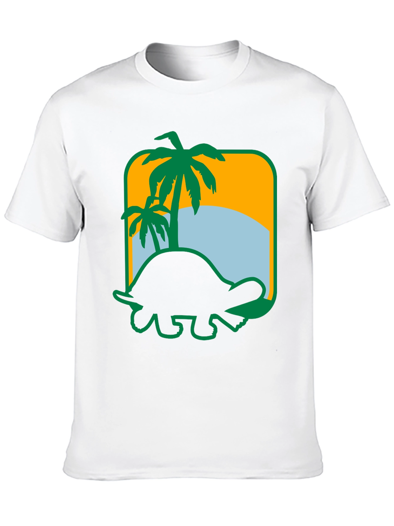 Tropical Turtle Graphic Tee - Beach Vibes