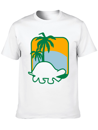 Tropical Turtle Graphic Tee - Beach Vibes