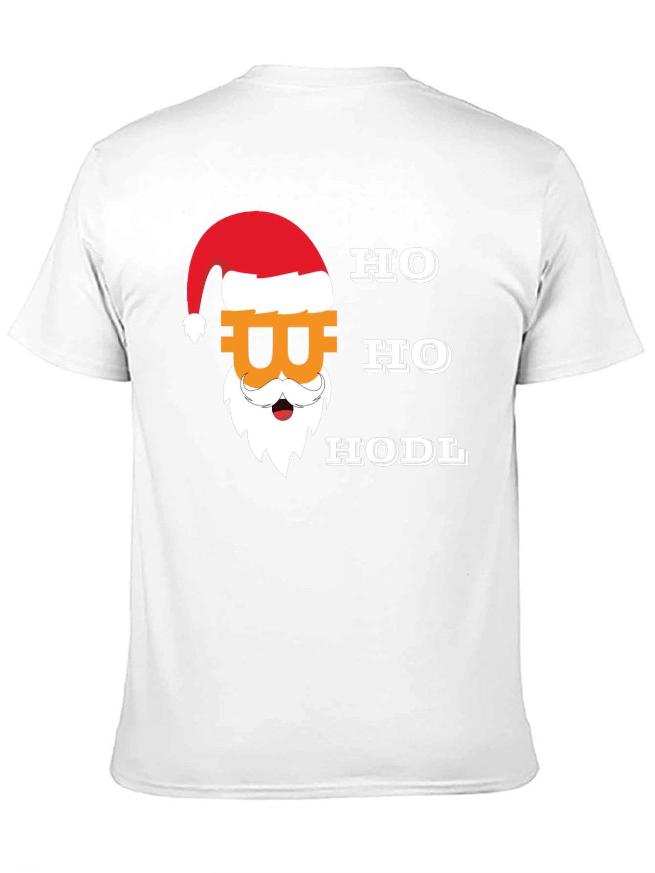 Bitcoin Santa Ho Ho HODL Black T-Shirt