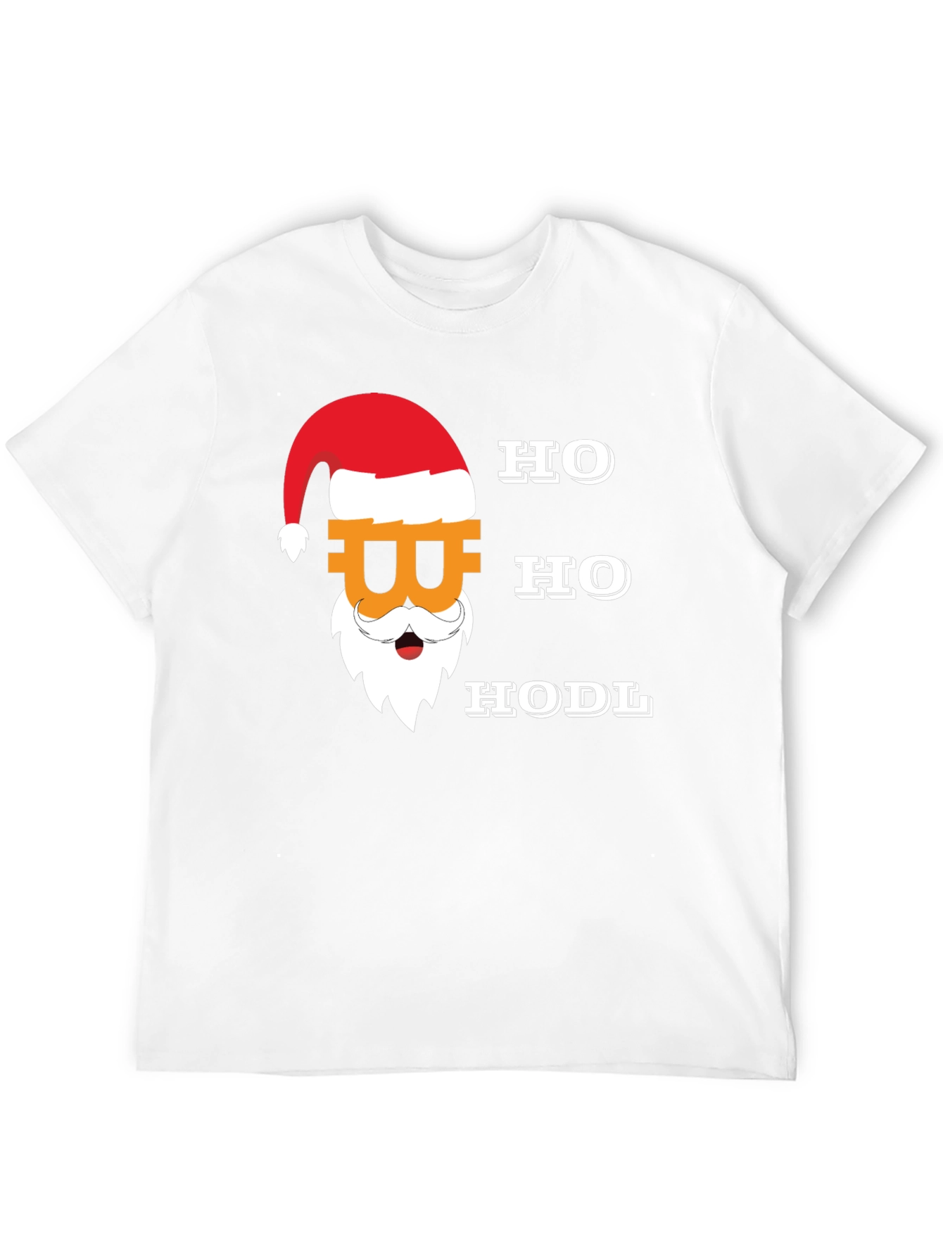 Bitcoin Santa Ho Ho HODL Black T-Shirt