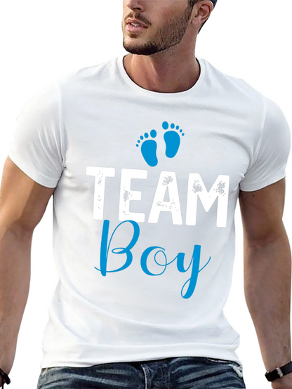 Team Boy T-Shirt - Baby Shower Gender Reveal Tee