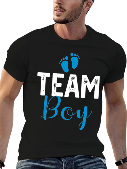 Team Boy T-Shirt - Baby Shower Gender Reveal Tee