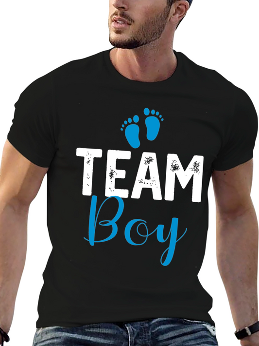 Team Boy T-Shirt - Baby Shower Gender Reveal Tee