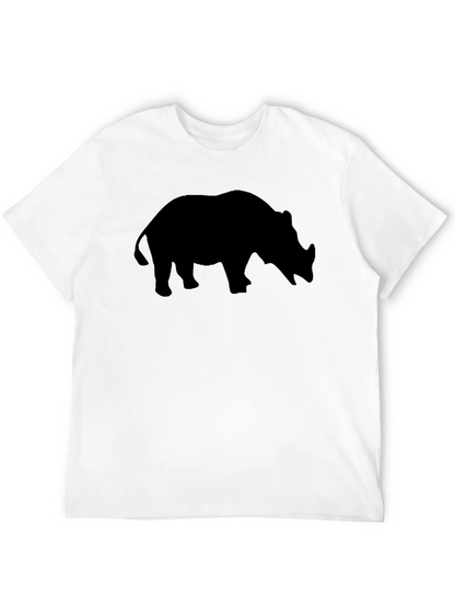 Black Rhino Silhouette T-Shirt