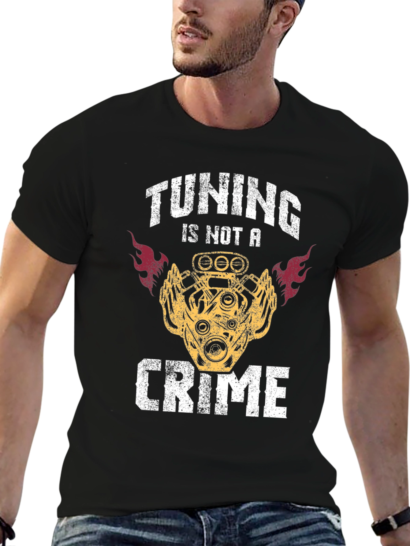 Tuning Is Not A Crime Graphic T-Shirt