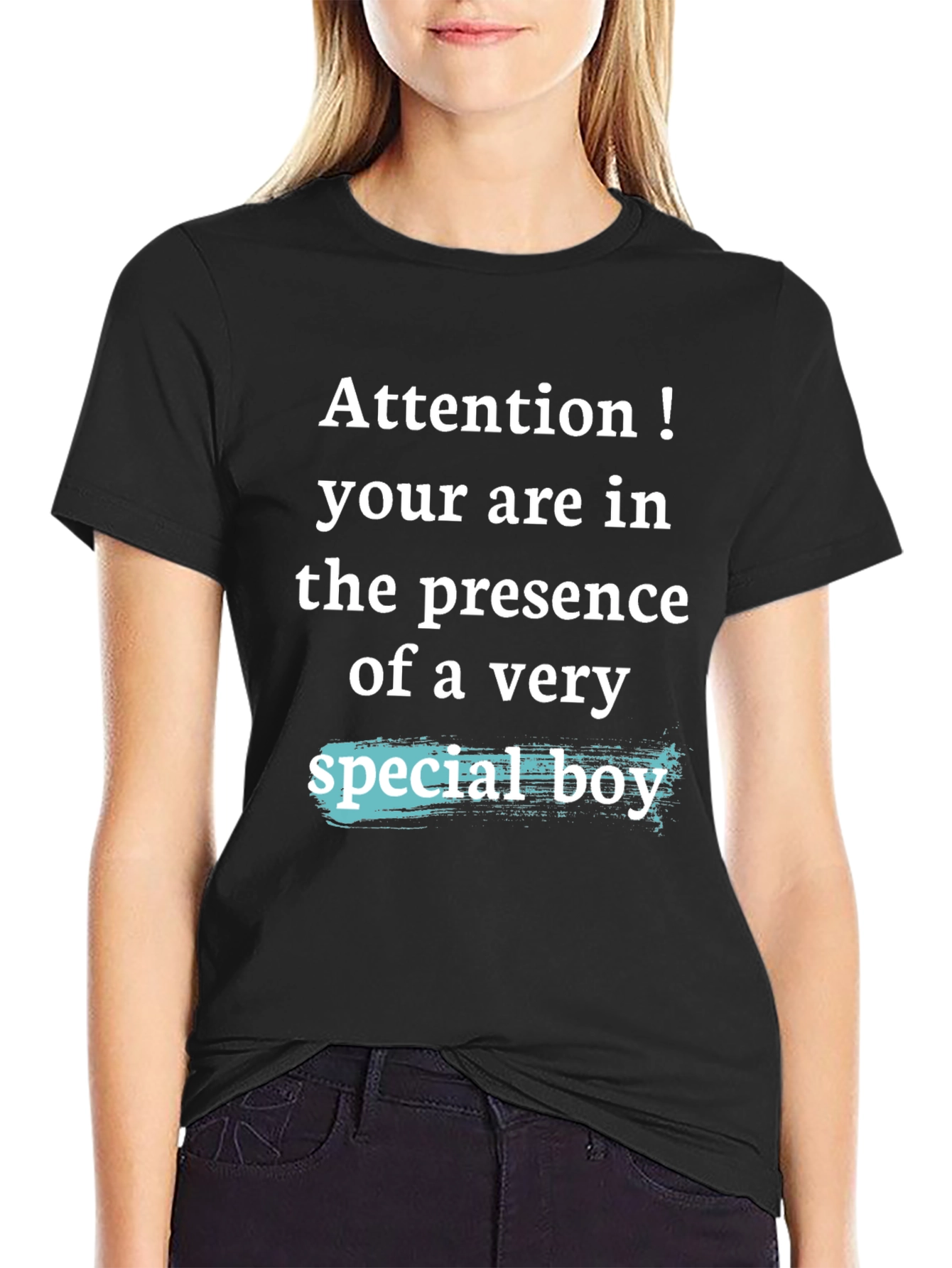 Attention Special Boy Graphic T-Shirt
