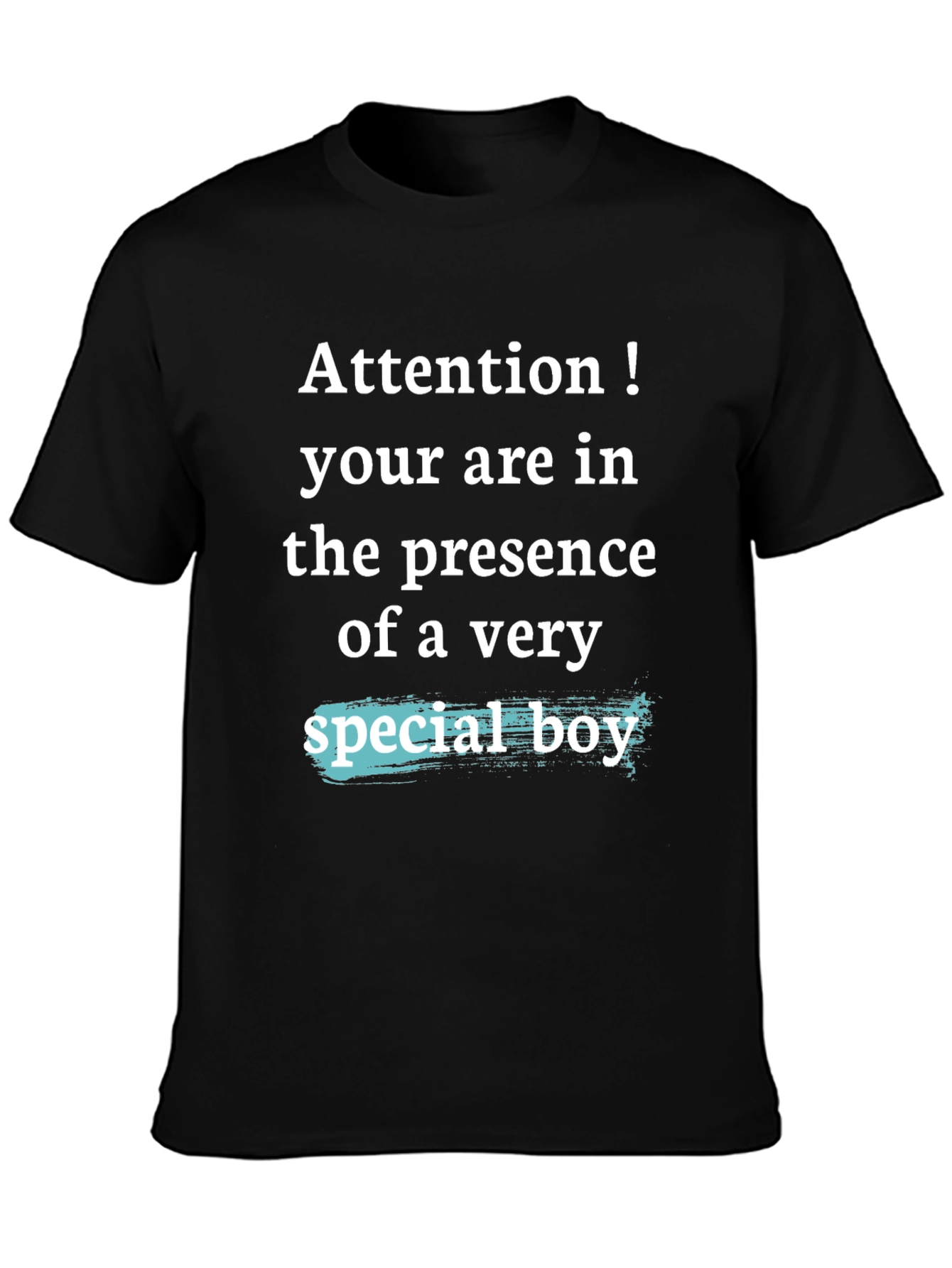 Attention Special Boy Graphic T-Shirt
