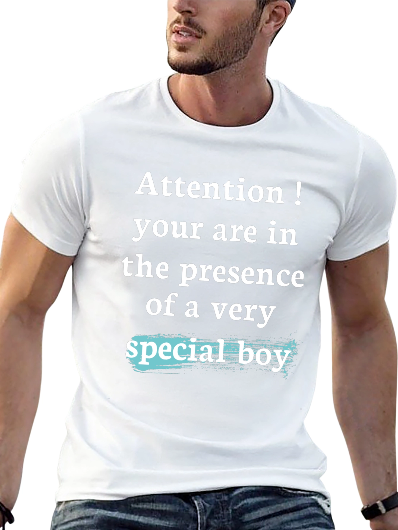 Attention Special Boy Graphic T-Shirt