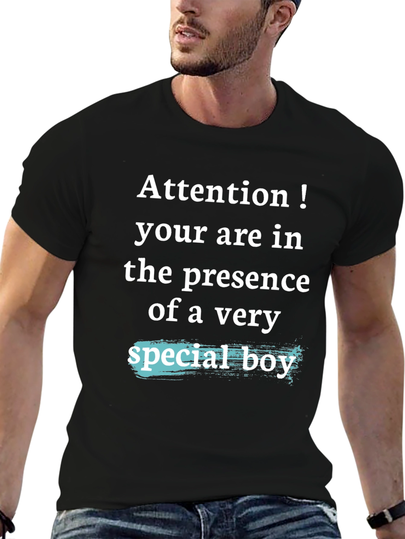 Attention Special Boy Graphic T-Shirt