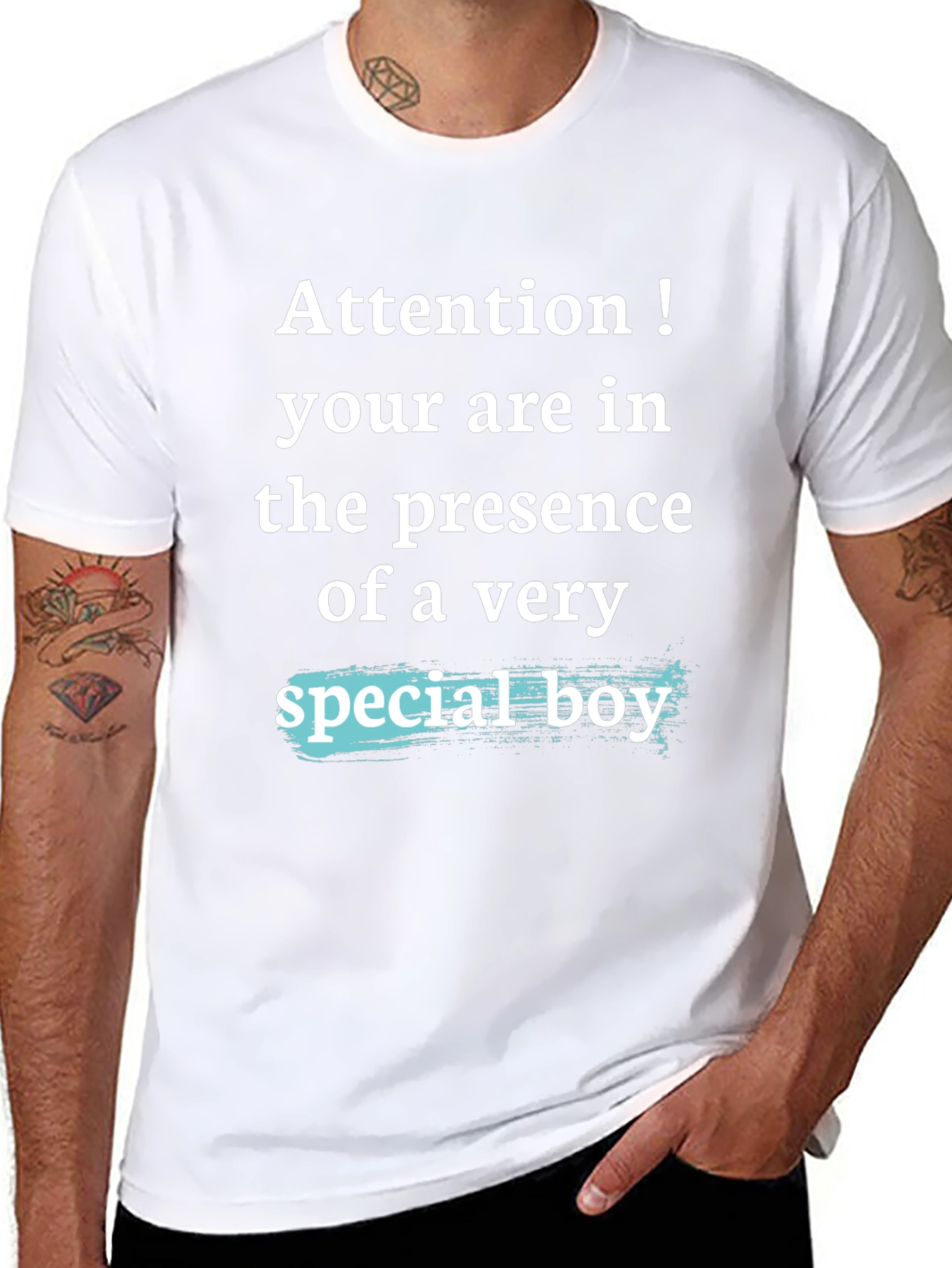 Attention Special Boy Graphic T-Shirt