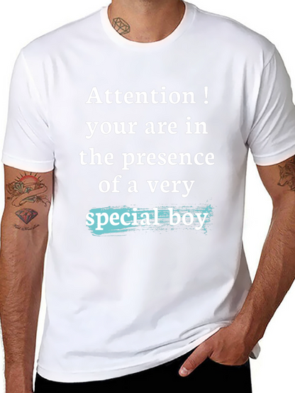 Attention Special Boy Graphic T-Shirt
