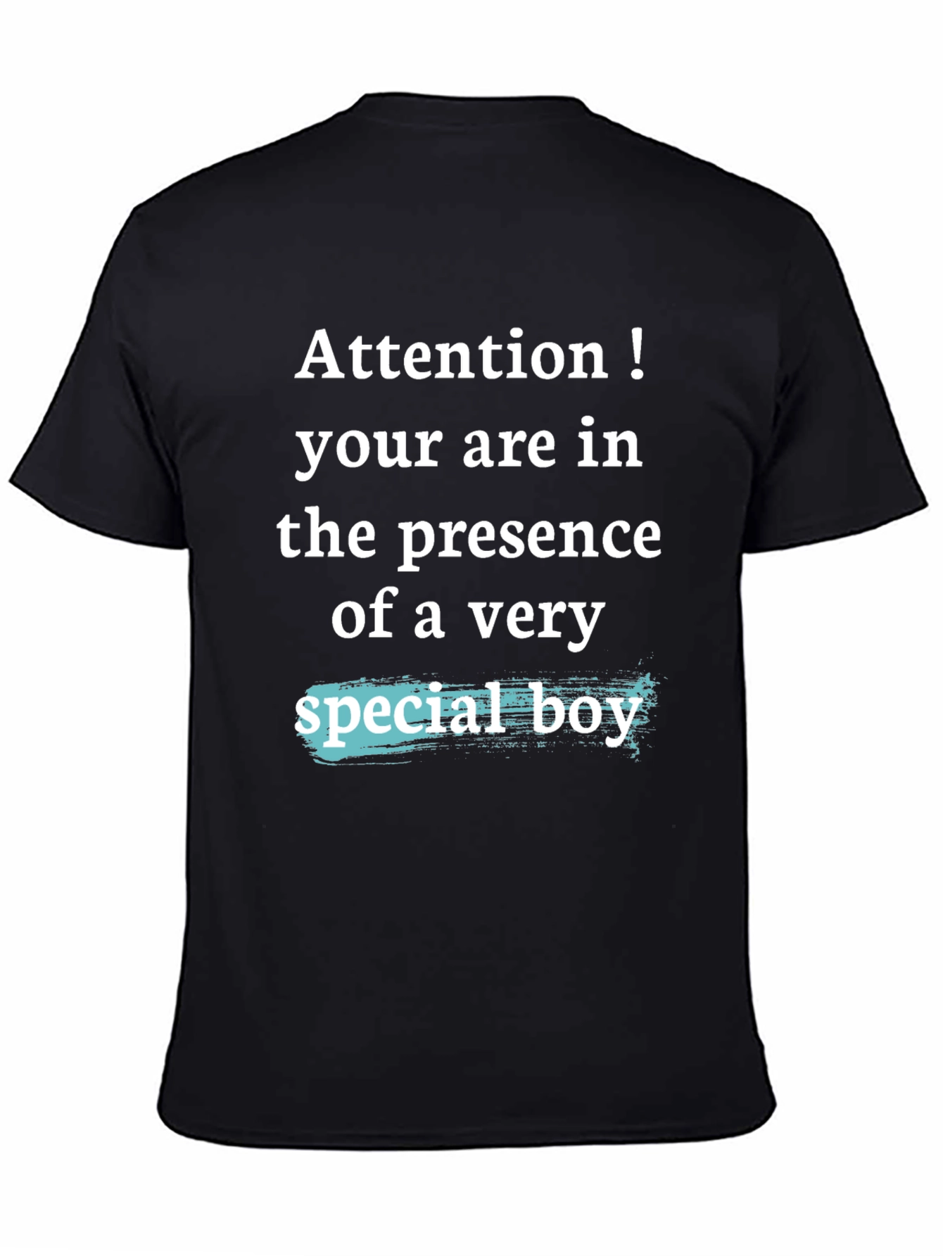 Attention Special Boy Graphic T-Shirt