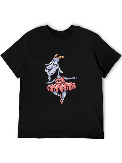 Ballerina Goat Graphic T-Shirt - Funny Dance Tee