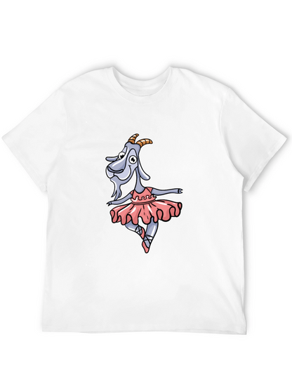 Ballerina Goat Graphic T-Shirt - Funny Dance Tee