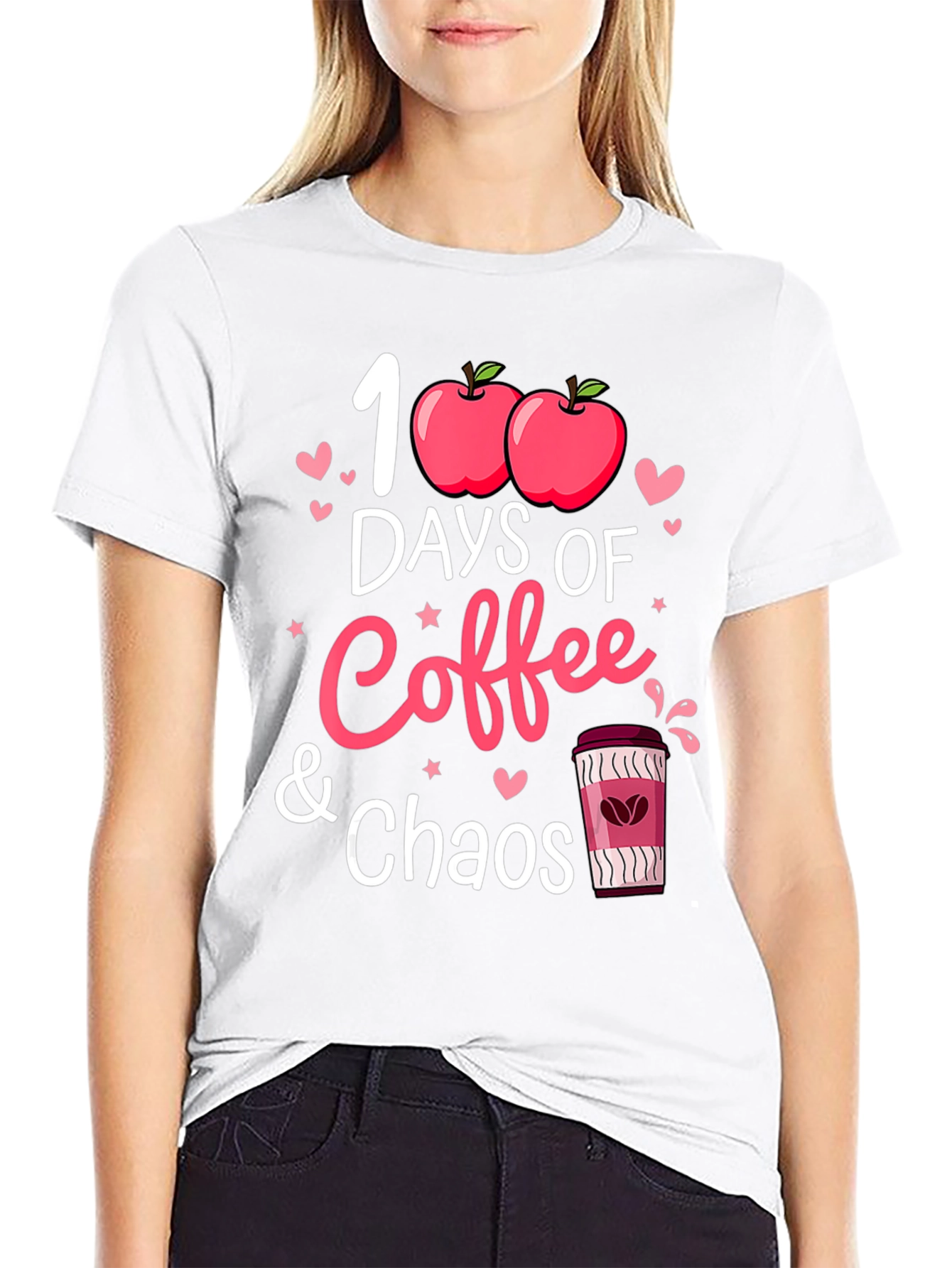 100 Days of Coffee and Chaos T-Shirt