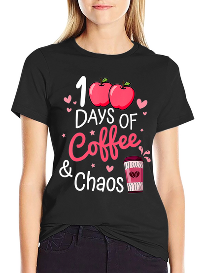 100 Days of Coffee and Chaos T-Shirt